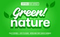 Green Nature editable text effect