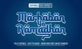 Marhaban Ya Ramadhan editable text effect 3d style templat