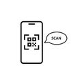 QR code smartphone scanner linear