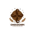 bread chocolate illustration logo vector.