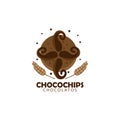 bread chocolate illustration logo vector. Royalty Free Stock Photo