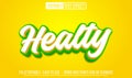 Healty 3d editable text effect template