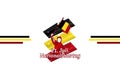 Translate: July 21, National Day. National Day Belgium (Nationalfeiertag ) Royalty Free Stock Photo