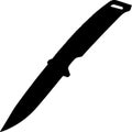 Cool shiny black knife pattern 1