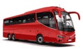 high decker 3d red bus luxury vip first class travel vacation tourism tour public