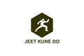 jeet kune do sport vector line icon. Royalty Free Stock Photo