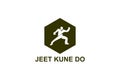 jeet kune do sport vector line icon.