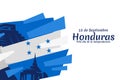 Translation: September 15, Honduras, Happy Independence day.