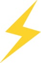 Yellow-orange lightning bolt 1