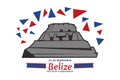 Translation: September 21, Belize, Happy Independence day.