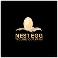 illustration of egg design logo vector