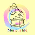 Music is life Royalty Free Stock Photo