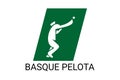 basque pelota vector line icon. playing basque pelota.