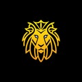 cool minimalist lion logo