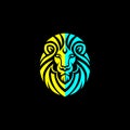 cool minimalist lion logo