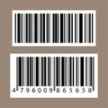 Realistic barcode. Barcode icon. Vector illustration. Royalty Free Stock Photo