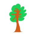 Tree icon vector isolated on white background for your web and mobile app design, Tree logo concept. Royalty Free Stock Photo