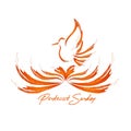 Pentecost Sunday Special Design for print Royalty Free Stock Photo