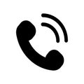 Mobile. Phone Call vector icon. Royalty Free Stock Photo