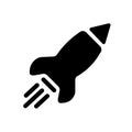 Rocket Launch Icon for Business Startup, Innovation, and Rapid Growth Royalty Free Stock Photo