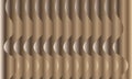 A seamless pattern featuring a series of three-dimensional wavy lines form a repetitive design. Royalty Free Stock Photo