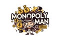 Monopoly Man Moves Financial Strategy Vector Illustration Royalty Free Stock Photo