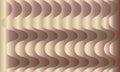 Wavy pattern with alternating curves creates a seamless 3D effect. Soft tones of beige. Royalty Free Stock Photo