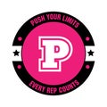 Motivational Fitness Logo: Push Your Limits, Every Rep Counts Royalty Free Stock Photo