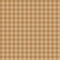 Brown checkered seamless pattern for coffee theme. Geometric background for fabric, tablecloths, scarves, clothing, wrapping paper Royalty Free Stock Photo