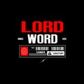 Lord Word Cyber Caution Digital Graphic Design Royalty Free Stock Photo
