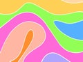 Abstract wave shape with colorful background Royalty Free Stock Photo