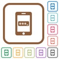 Mobile access simple icons