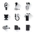 Mobile accessories devices Royalty Free Stock Photo