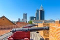 Mobile, Alabama Fort and Skyline Royalty Free Stock Photo