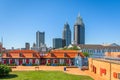 Mobile, Alabama, USA skyline with Fort Conde Royalty Free Stock Photo