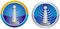 Mobile antena icon Royalty Free Stock Photo