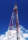 Mobile antenna in the sky Royalty Free Stock Photo