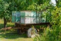 Mobile apiary-trailer at forest