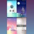 Mobile app application background wallpaper template mockup