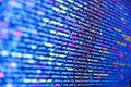 Mobile app building. Tensorflow AI concept. Programming code abstract screen of software developer. Coding css on mornitor at the Royalty Free Stock Photo