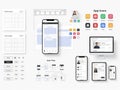 Mobile app design and development process Royalty Free Stock Photo