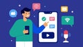 Mobile App Design A VUI designer creating a mobile app interface that integrates voice commands with symbols of a