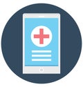 mobile app, health app, Isolated Vector icon that can be easily modified or edit