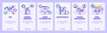 Mobile app onboarding screens. SEO and speed optimization, page content, traffic analysis. Menu vector banner template