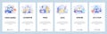 Mobile app onboarding screens. Video games, cyber sport, game level. Menu vector banner template for website and mobile