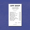 Mobile app shop pointless purchase paper receipt