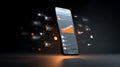 Mobile app ui design showcasing data analytics and user interface elements for modern applications Royalty Free Stock Photo