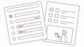 Mobile App UI Showing User Profile and Options Vector, vector design Generative AI Royalty Free Stock Photo