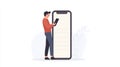 Mobile App User Interface Design Royalty Free Stock Photo