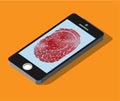 Mobile application for fingerprint recognition in 3d